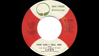 1973 HITS ARCHIVE: How Can I Tell Her - Lobo (stereo 45 single version)