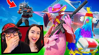 My Girlfriend and I DEFEND OUR HOME! (Fortnite)