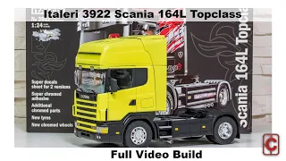 Full Video Build | Italeri No. 3922 Scania 164L "Top Class" 1/24 as Scania 144L | Englisch