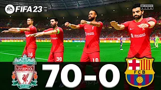 FIFA 23 - MESSI, RONALDO, MBAPPE, NEYMAR, ALL STARS | LIVERPOOL 70 - 0 FC BARCELONA