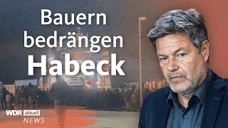 Protest gegen Habeck: Bauern blockieren Fähre | WDR Aktuelle Stunde