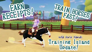 Earn Receipts and Train Horses Fast in Wild Horse Islands! New Training Island Update!