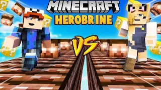 SZALONY WYŚCIG! - HEROBRINE LUCKY BLOCKI RACE MINECRAFT | Vito vs Bella