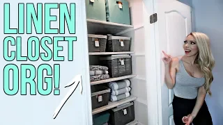 Linen Closet Organization!