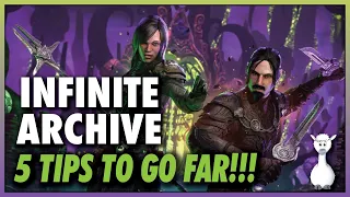 📝 5 Important Tips to GO FAR in the Infinite Archive! | Update 40 Guide | ESO