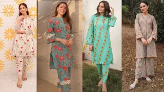all over printed trending casual wear dressI|stylish casual wear ideas SAME PRINT DRESSDESIGNS 2023!