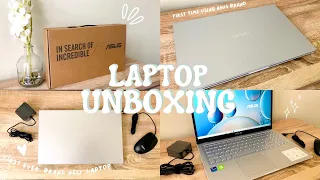 aesthetic unboxing of my first brand new laptop ✨🙈| Asus X515... 💻 | Joanne Lugtu