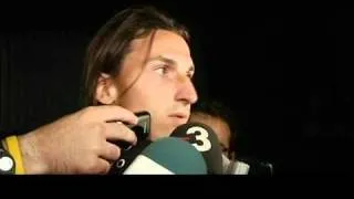 Zlatan Ibrahimovic to AC Milan. He talks about Pep Guardiola "the philosopher"