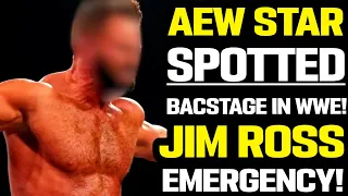 WWE News! AEW Star Spotted Backstage During WWE RAW! Jim Ross Emergency! Wrestler Unrecognizable!