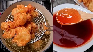 Sweet And Sour Chicken | VLOGMAS Day 16 | Red Sweet And Sour Sauce Recipe