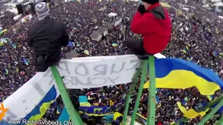 «Майдан»   народне віче  2014   ВІДЕО з висоти