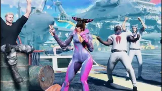 Street Fighter 6 - Juri Mocks Chun-Li Win Pose