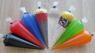 Making Crunchy Slime With Piping Bags #298