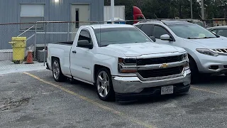 Installing a @ReklezSuspensionWorks narrowed step notch and shock relocation kit in a 2017 Silverado