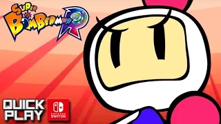 Super Bomberman R - World 1: Planet Technopolis - Gameplay for the Nintendo Switch! (Quick Play)