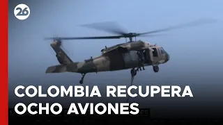 Colombia recupera ocho aviones que se usaban para fumigar cultivos de drogas