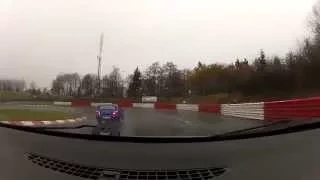Audi A3 1.9 tdi + Subaru Impreza Sti near crash Nürburgring Nordschleife