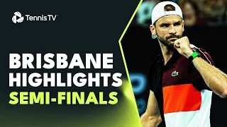 Rune Faces Safiullin; Dimitrov Against Thompson | Brisbane 2024 Semi-Final Highlights
