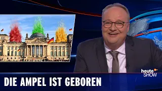 Rot-gelb-grüner Rauch über Berlin: Die Ampel verhandelt eine Koalition | heute-show vom 15.10.2021