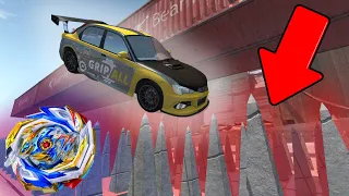 КАК НЕ ПОПАСТЬ В ЛОВУШКИ С ШИПАМИ НА ПОЛОСЕ ПРЕПЯТСТВИЙ? Гоша Beamng drive.