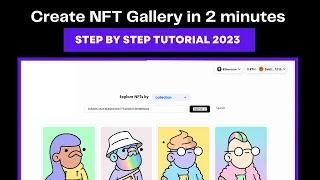 create NFT gallery dapp in 2 minute