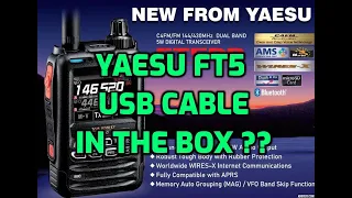 YAESU FT5D - USB cable included in the box ?