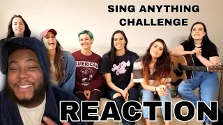 CIMORELLI SING ANYTHING CHALLENGE | REACTION