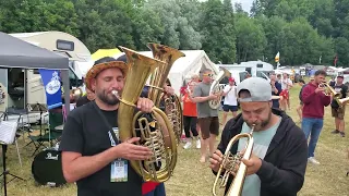 Egerländer Musikantenmarsch- Woodstock der Blasmusik 2023 Campingplatz mit HAPPARANKA