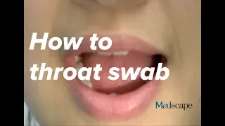 How to perform a throat swab on a patient