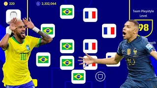 BRAZIL X FRANCE!! 😱😱 BEST SPECIAL SQUAD!! EFOOTBALL 2023 MOBILE