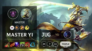 Master Yi Jungle vs Rek'Sai - KR Master Patch 10.15