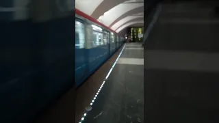 Электропоезд 81.717/714 на станции метро Зябликово