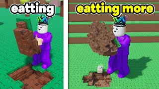 Roblox But I Eat The World To Get Strong