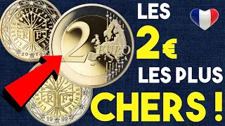 2 EURO 💸 LES 2 EUROS PLUS CHERS 👍 DE FRANCE 1999 à 2010