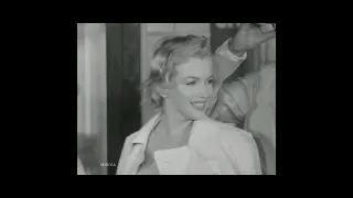Marilyn Monroe And Arthur Miller Land in England To Film The Prince And The Showgirl 1956