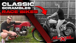 Classic Motocross bikes Triumph Metisse & Cheney Triumph scramblers