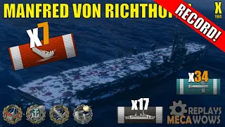 Manfred von Richthofen 7 Kills & 228k Damage | World of Warships Gameplay