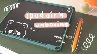 📦 iPad air 4 space grey (2020) unboxing + accessories ☁️