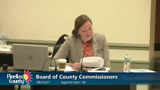 Board of County Commissioners Regular Meeting & Public Hearing 8-24-21