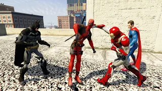 GTA 5 Epic Ragdolls And Fails #131 (Deadpool VS Superheroes / Epic Ragdolls)