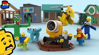 Rainbow Friends 2 LEGO: Building the Starting Area with Laser Tag and Puzzles