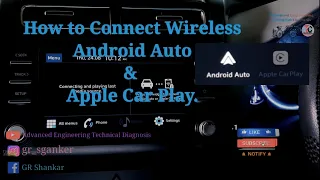 How to Connect Wireless Android Auto | Wireless Apple CarPlay in Hyundai Creta | Venue | i20 .