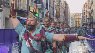 La Legión acompaña otro Miércoles Santo más a La Buena Muerte a pesar de la lluvia intensa