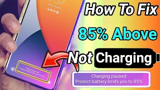 Charging Paused Protect Battery Limits You To 80% | How To Solve Charging Paused Problem | Charging