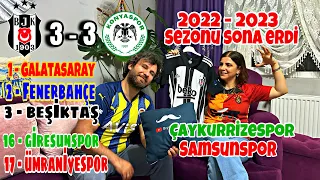 BEŞİKTAŞ 3-3 KONYASPOR FANATİK GALATASARAYLI ANNE FENERBAHÇELİ BABADAN SEZONUN SON MAÇINA TEPKİ