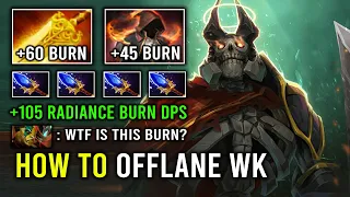 How to Play Wraith King As an Offlane with 105 Radiance Flame Burn Per Sec Dota 2