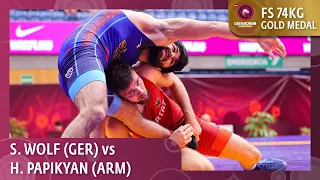 Gold Medal • FS 74Kg • Stas David WOLF (GER) vs. Hayk PAPIKYAN (ARM)