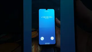 Samsung Galaxy A50 incoming call (Android 10)