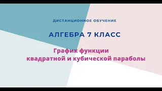 График квадратной и кубической параболы