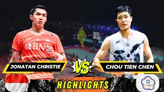 Badminton Jonatan Christie vs Chou Tien Chen Men's Singles